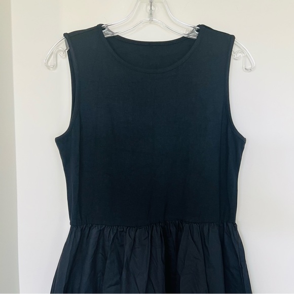 Commense Women's Leisure Crew Neck Maxi Dress Casual Sleeveless Black Sz XL - Picture 8 of 15